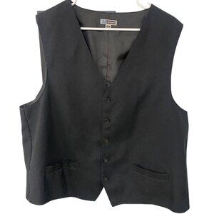 Edwards Mens Black Vest XLR